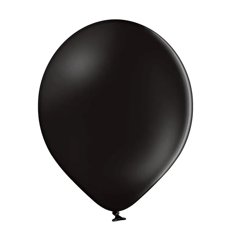 25 Stk. Luftballon Unifarben Ø 12cm | Schwarz