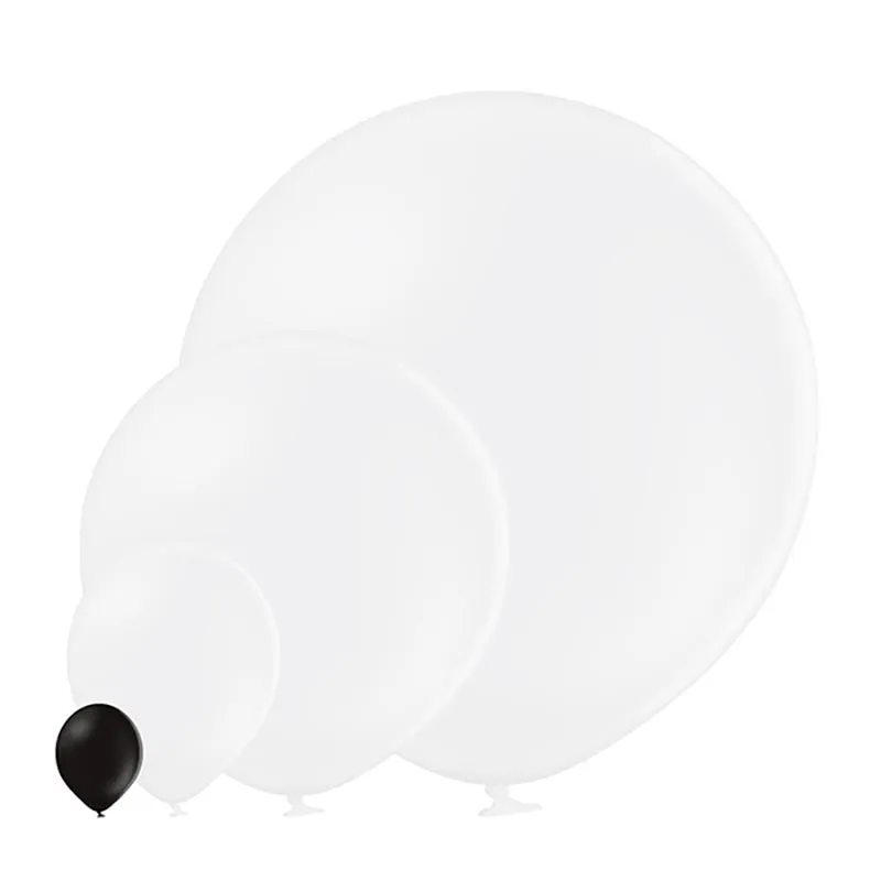 25 Stk. Luftballon Unifarben Ø 12cm | Schwarz