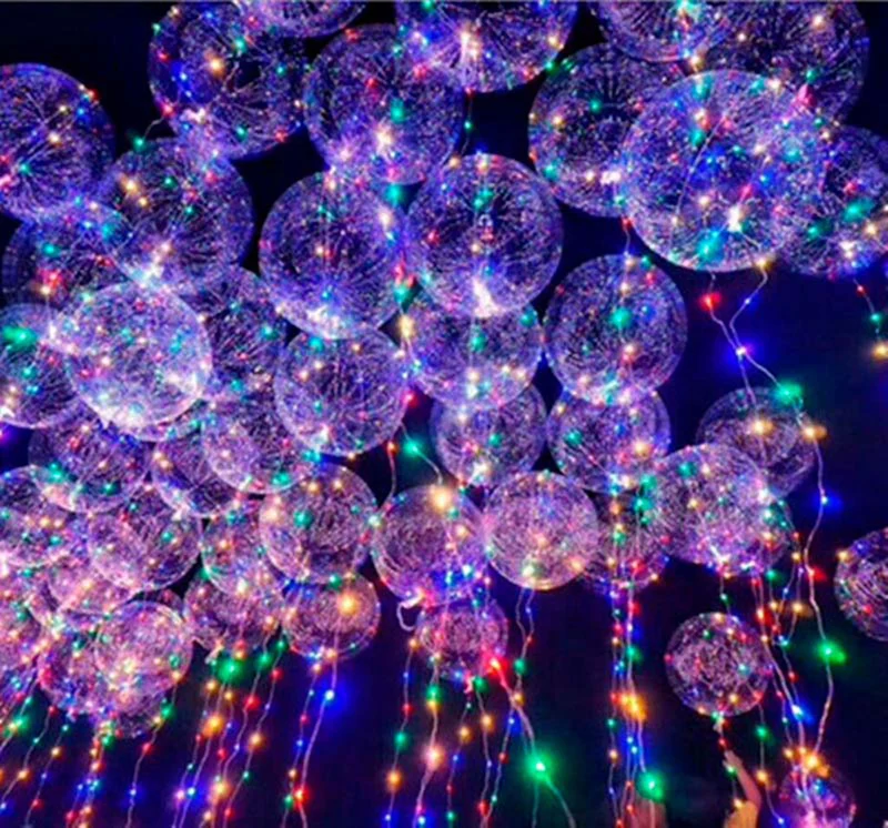 Lichterkette für Ballons LED 3 m | Mehrfarbig - farblich sortiert