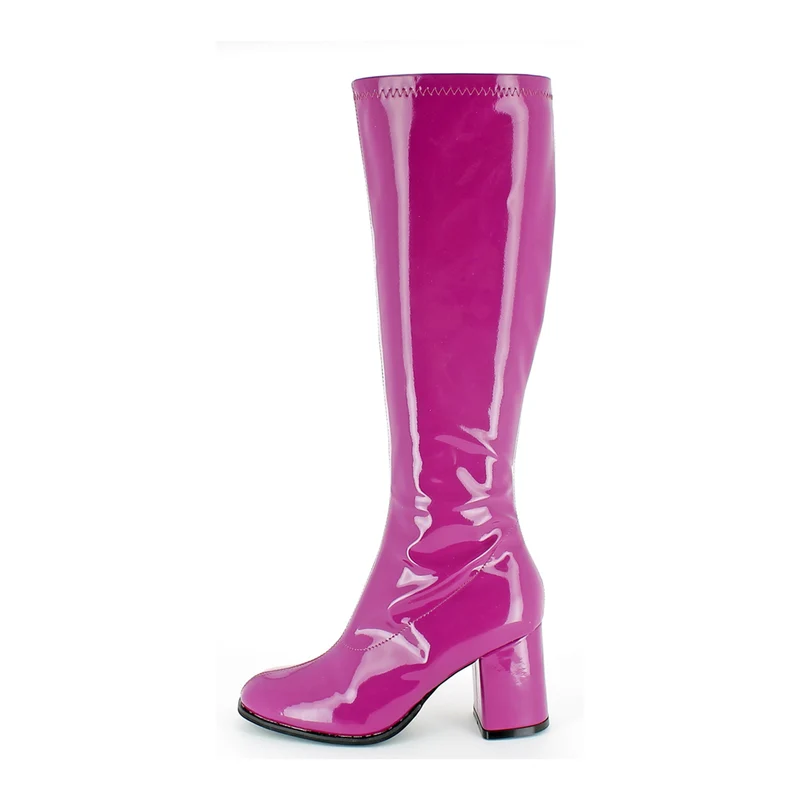 Gogo Damen Lackstiefel normale Schaftweite | Beere