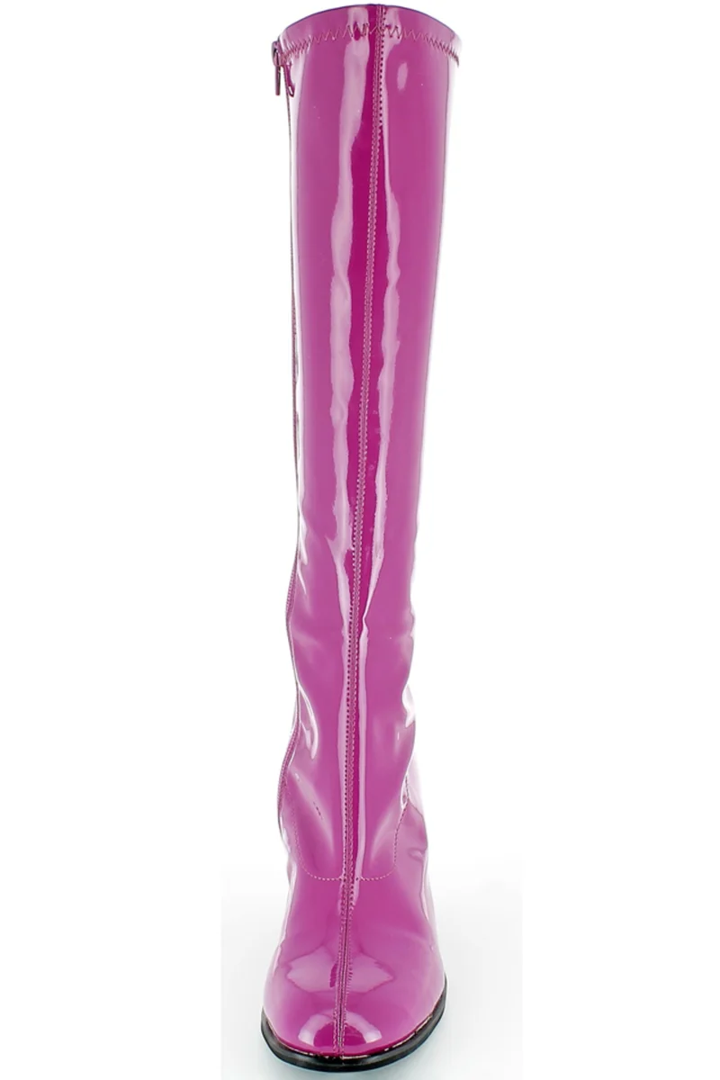 Gogo Damen Lackstiefel normale Schaftweite | Beere