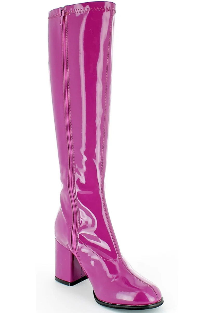 Gogo Damen Lackstiefel normale Schaftweite | Beere