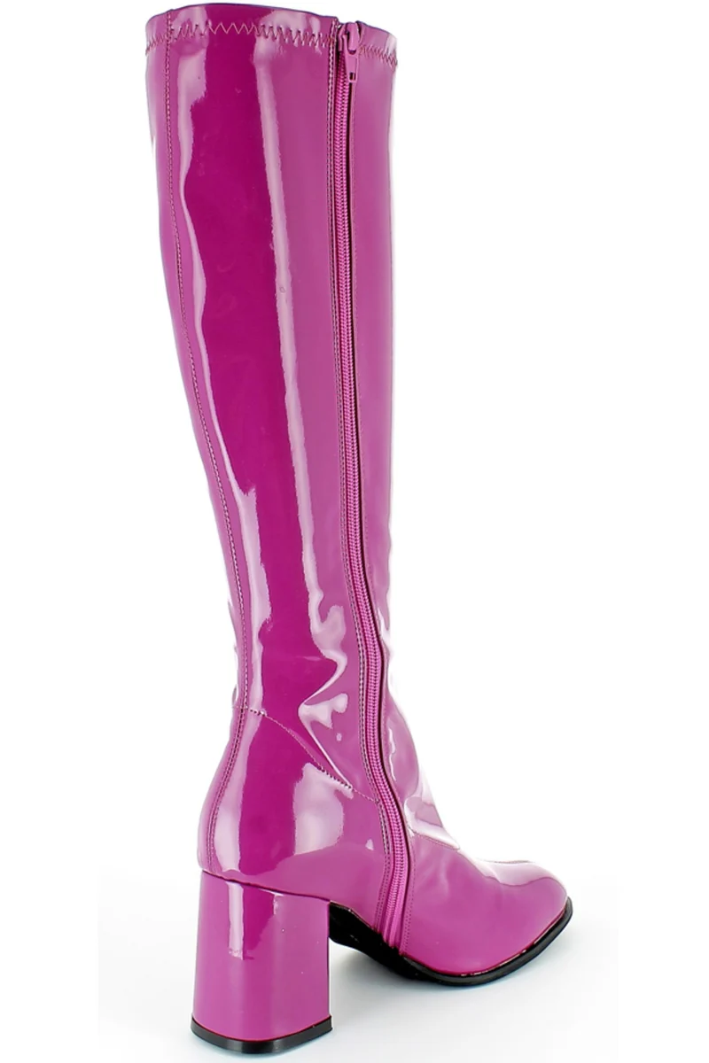 Gogo Damen Lackstiefel normale Schaftweite | Beere