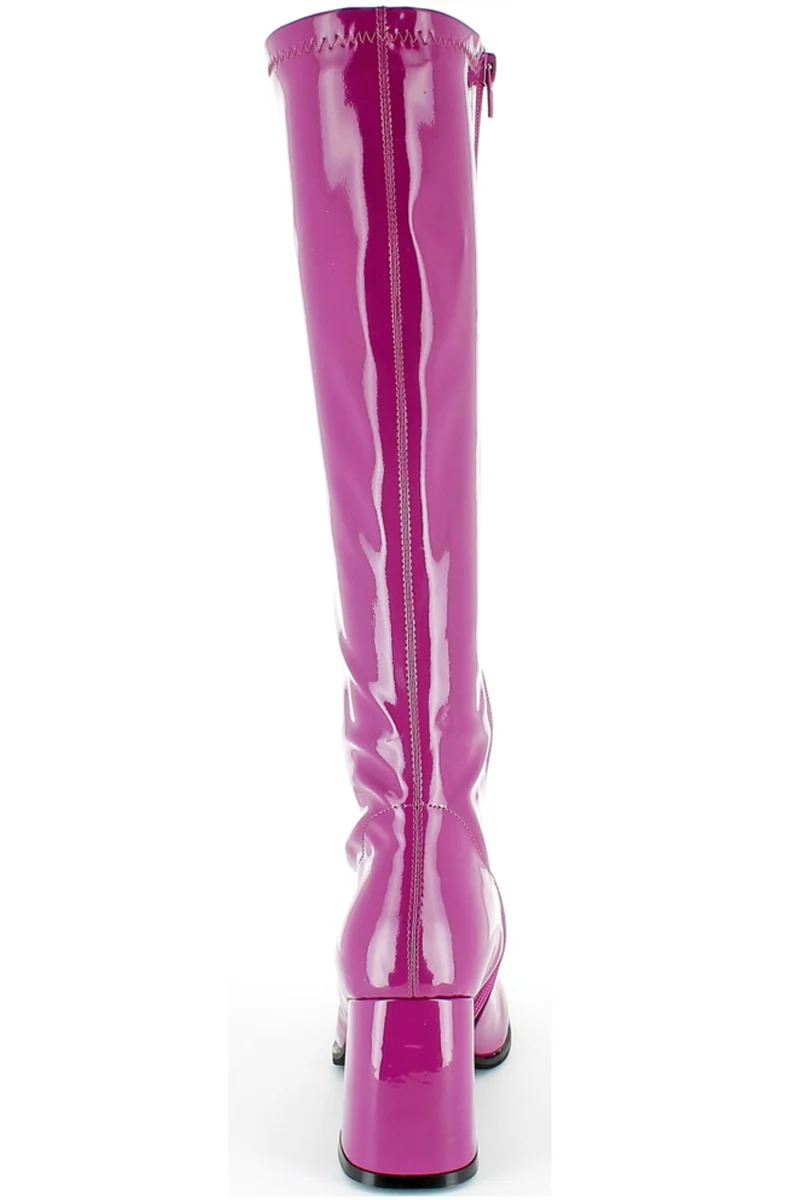 Gogo Damen Lackstiefel normale Schaftweite | Beere
