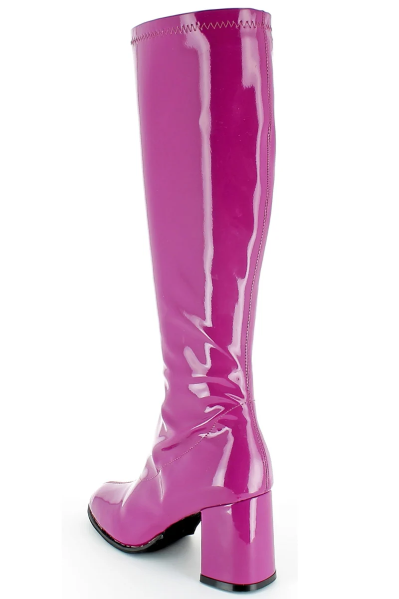 Gogo Damen Lackstiefel normale Schaftweite | Beere