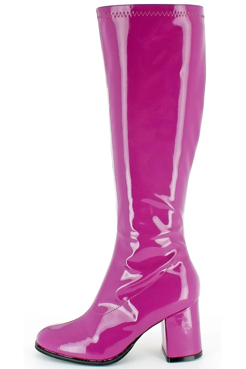 Gogo Damen Lackstiefel normale Schaftweite | Beere