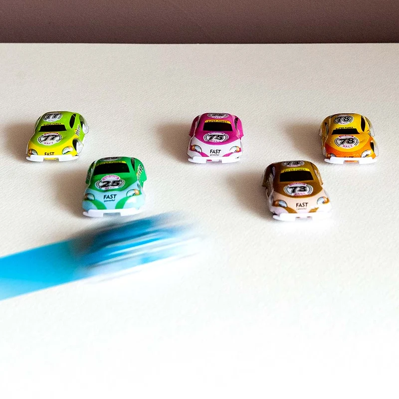 6 Rückzugs-Rennautos| 5 x 3 cm