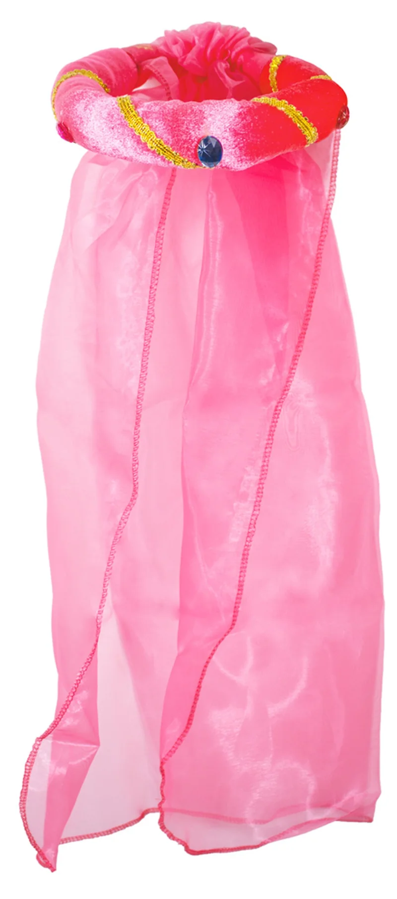 Mittelalter Haarband "Rosalin" mit Schleier für Mädchen | Pink
