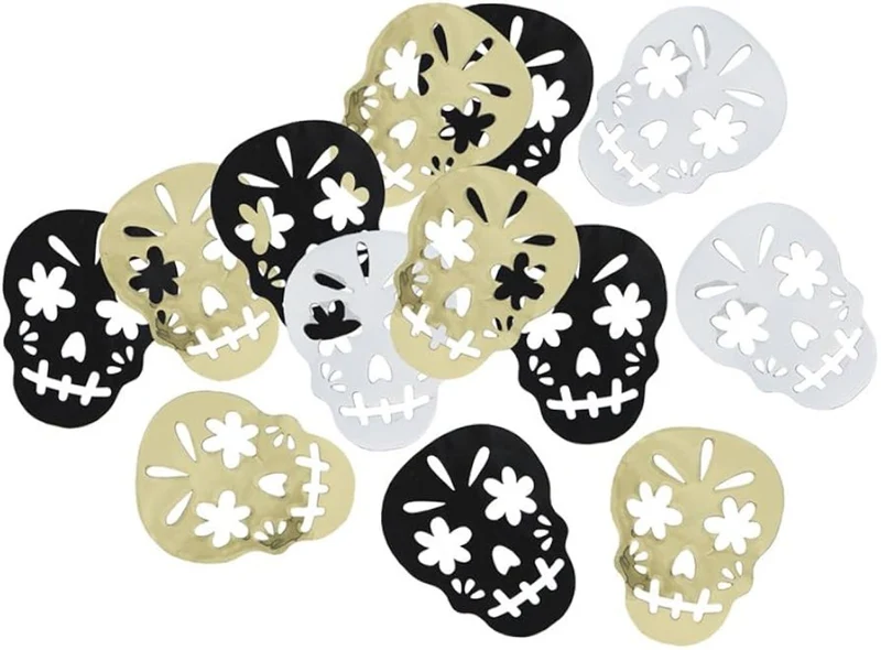 Konfetti Metall 14g Skull Day of the Dead