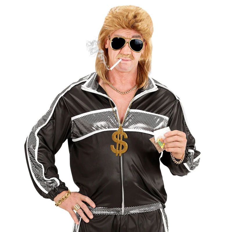 Pimp Kostümset | Dollar Kette, Armband, Brille