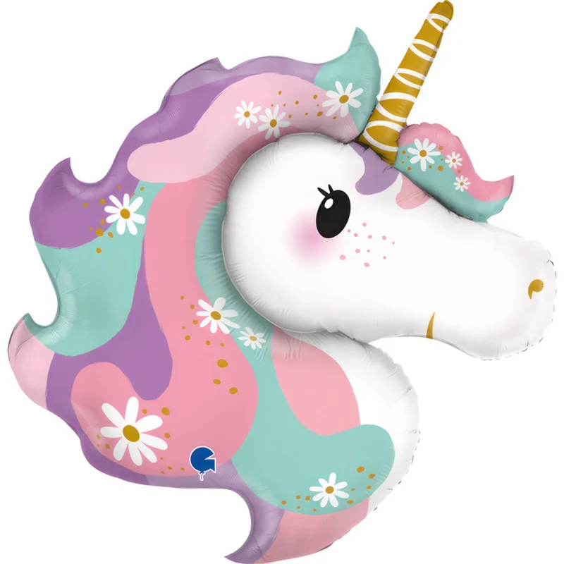 Shape Folienballon "Hippie Einhorn" | 81 cm