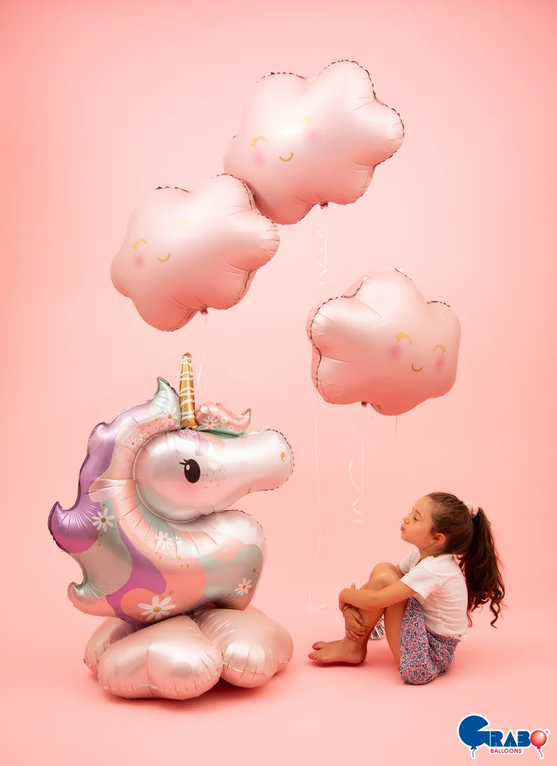 Shape Folienballon "Hippie Einhorn" | 81 cm