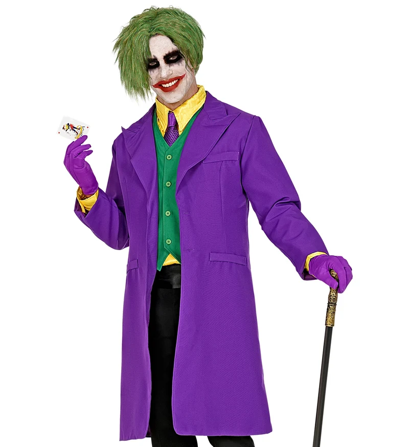 Teuflisches Clown Kostüm "Joker" für Erwachsene | Mehrfarbig