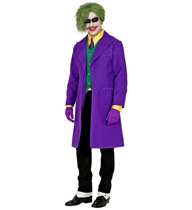 Teuflisches Clown Kostüm "Joker" für Erwachsene | Mehrfarbig