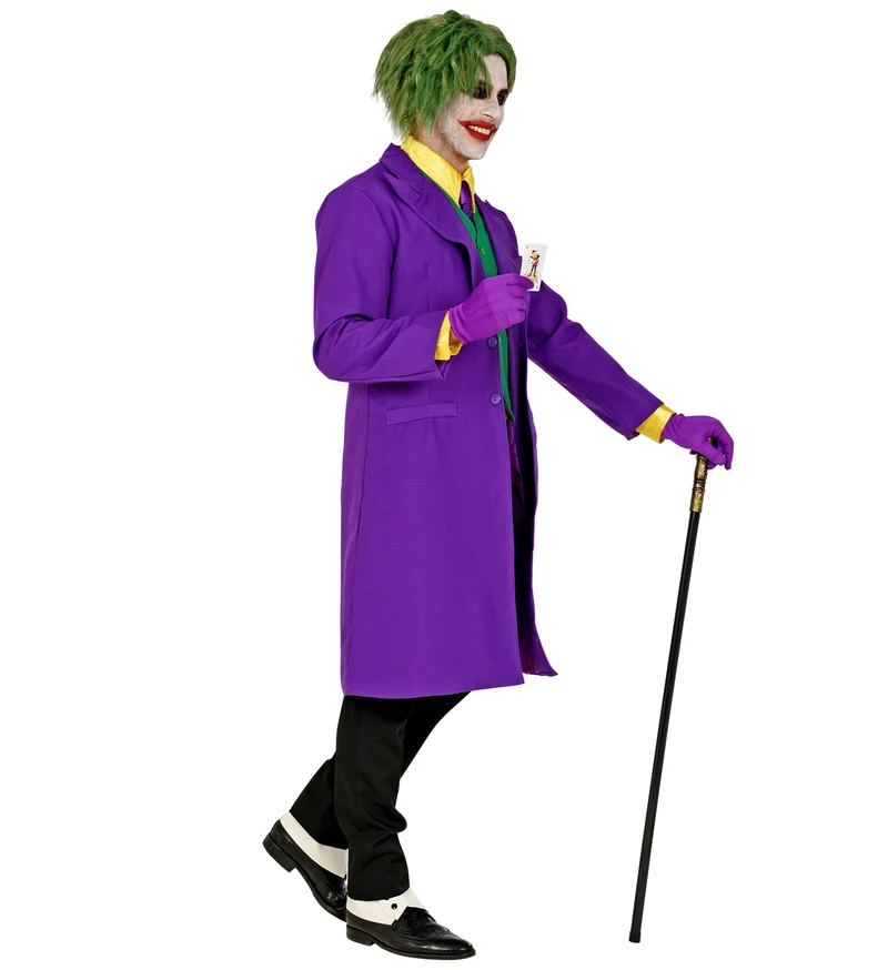 Teuflisches Clown Kostüm "Joker" für Erwachsene | Mehrfarbig