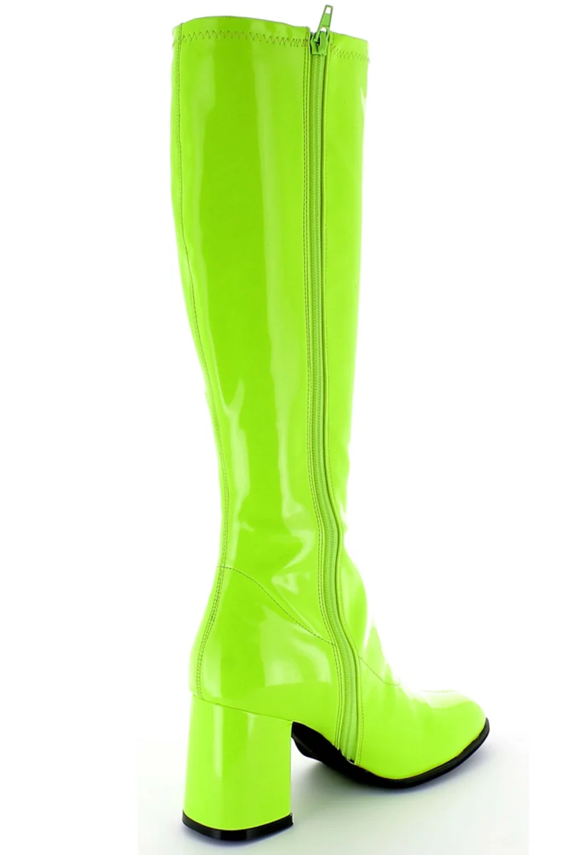 Gogo Damen Lackstiefel normale Schaftweite | Grün