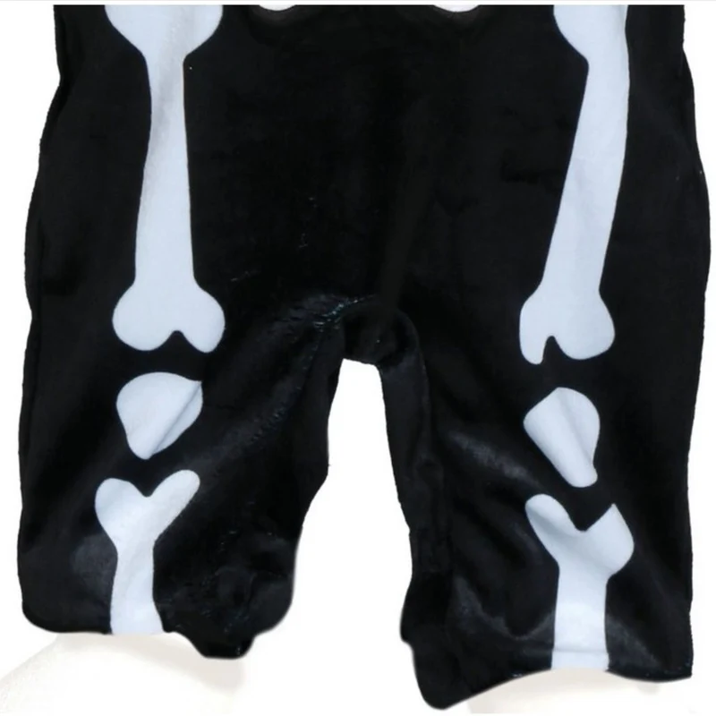 Babykostüm "Skelett boo" für Kinder | Overall, Kopfbedeckung