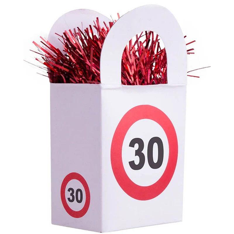 Ballongewicht 170g "Tüte Verkehrsschild #30"