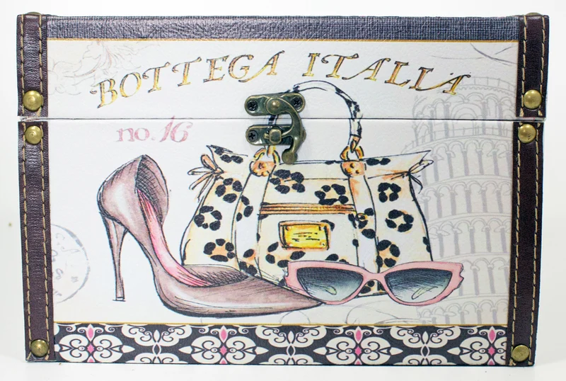 Schmuckkästchen Schatzkiste aus Holz "Italia"