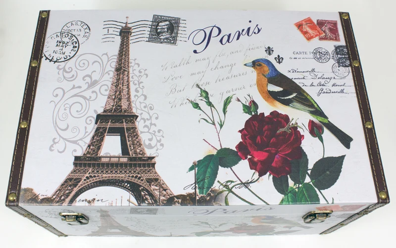 Schmuckkästchen Schatzkiste aus Holz "Paris"