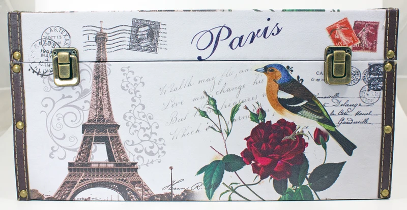Schmuckkästchen Schatzkiste aus Holz "Paris"