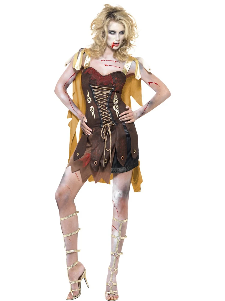 Zombie Gladiatorin Römerin Kostüm