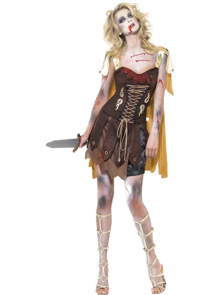 Zombie Gladiatorin Römerin Kostüm