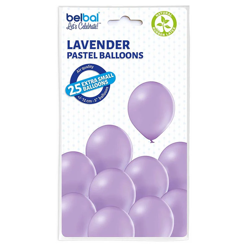 25 Stk. Luftballon Unifarben Ø 12cm | Lavendel