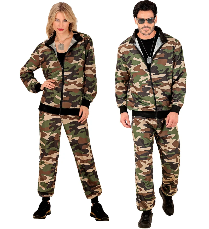 Party Trainingsanzug "Camouflage" für Erwachsene