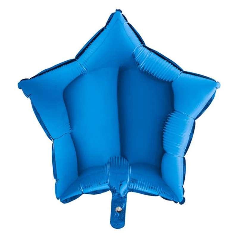 18"/Ø46cm Stern Folienballon Uni | Blau