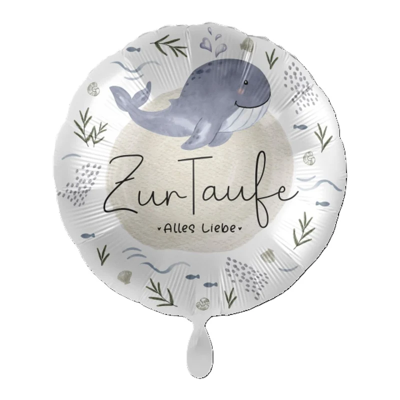 18"/Ø43cm Folienballon "Zur Taufe Alles Liebe"