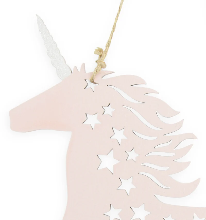 Riffelmacher Einhorn Dekofigur zum Hängen 17924 - Rosa 21 cm