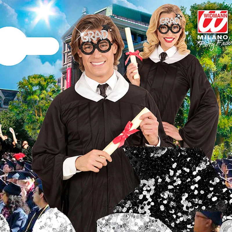 Brille "Absolvent" | Schwarz - Schulabschluss