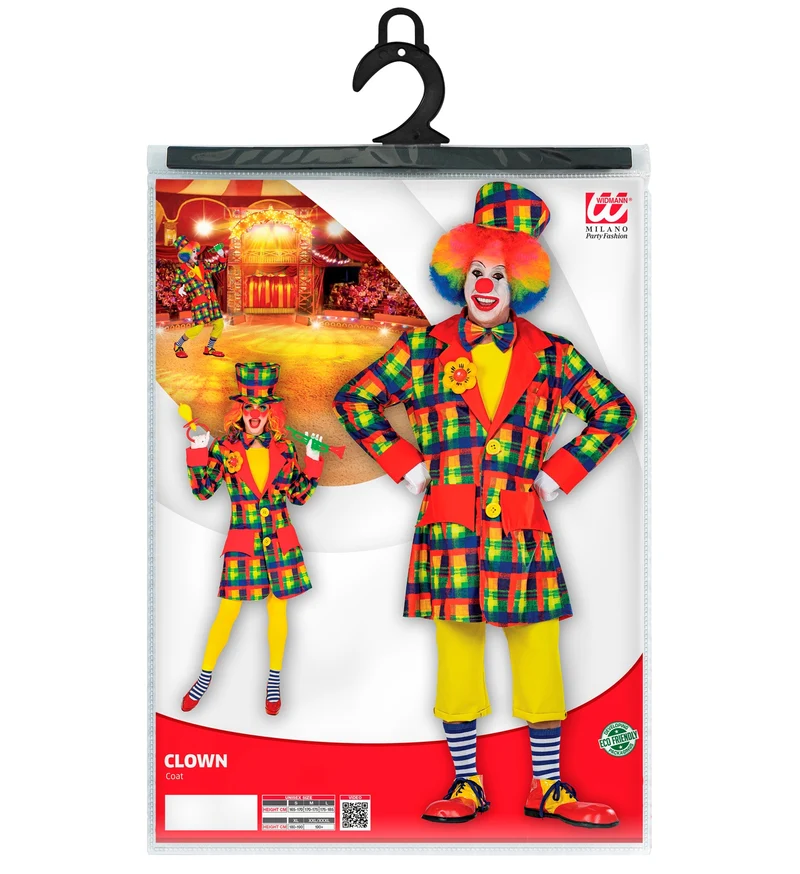 Clown Kostüm "Bailey" für Erwachsene | Mehrfarbig