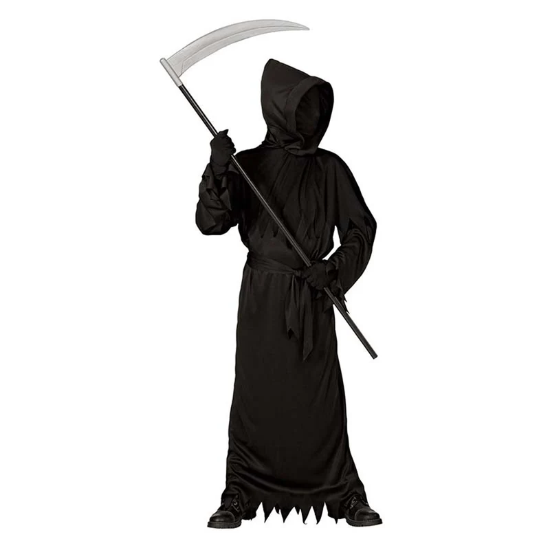 Kostüm "Reaper" Sensenmann mit Maske unsichtbares Gesicht