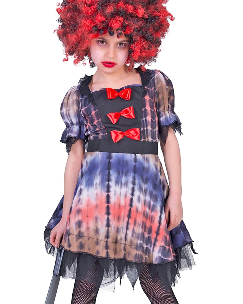 Grusel Horror Clown - Kinderkostüm Luna für Mädchen