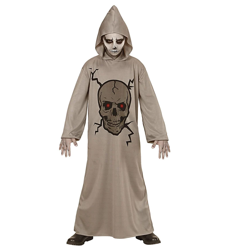 Totenkopf Sensenmann "Skull Master" für Kinder | Grau