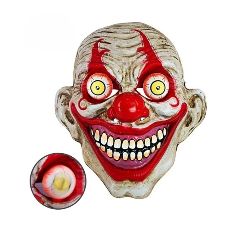 Maske Horror "Clown mit Wackelaugen"