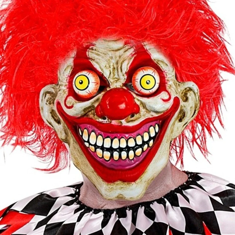 Maske Horror "Clown mit Wackelaugen"