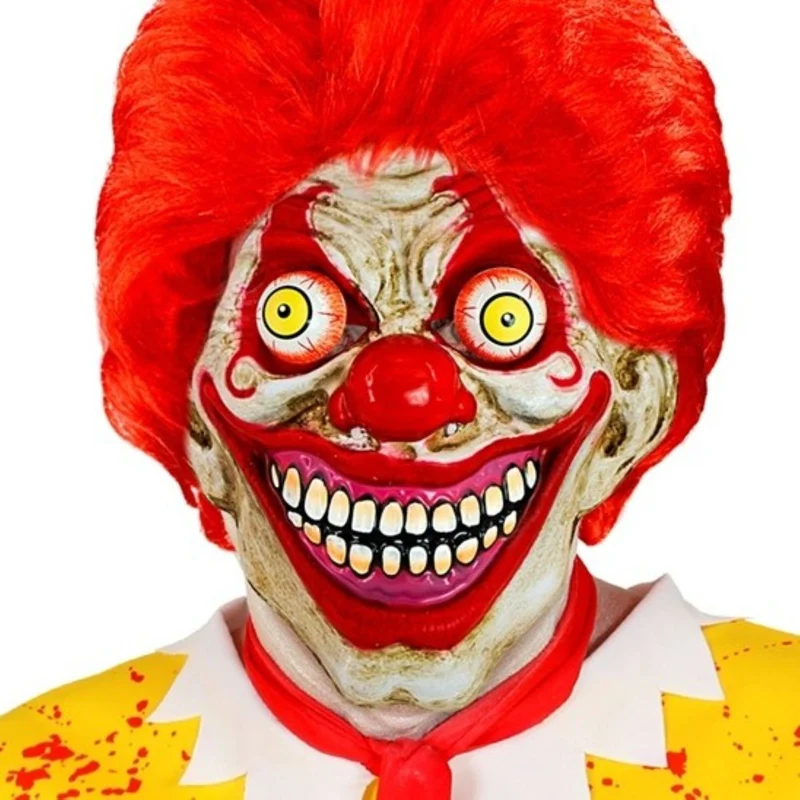Maske Horror "Clown mit Wackelaugen"