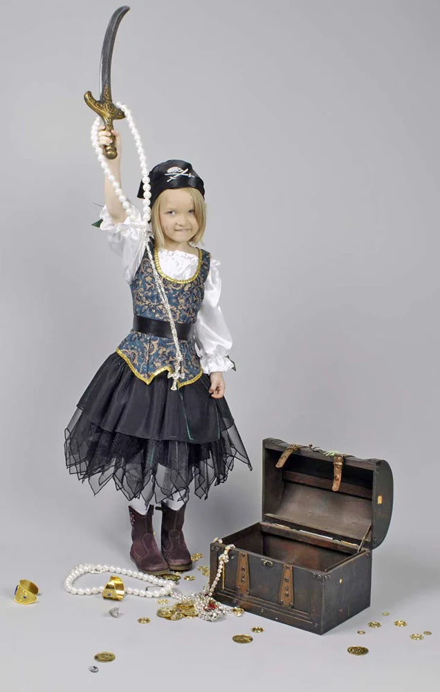 Piratin Angelica Seeräuberin Kostüm für Kinder