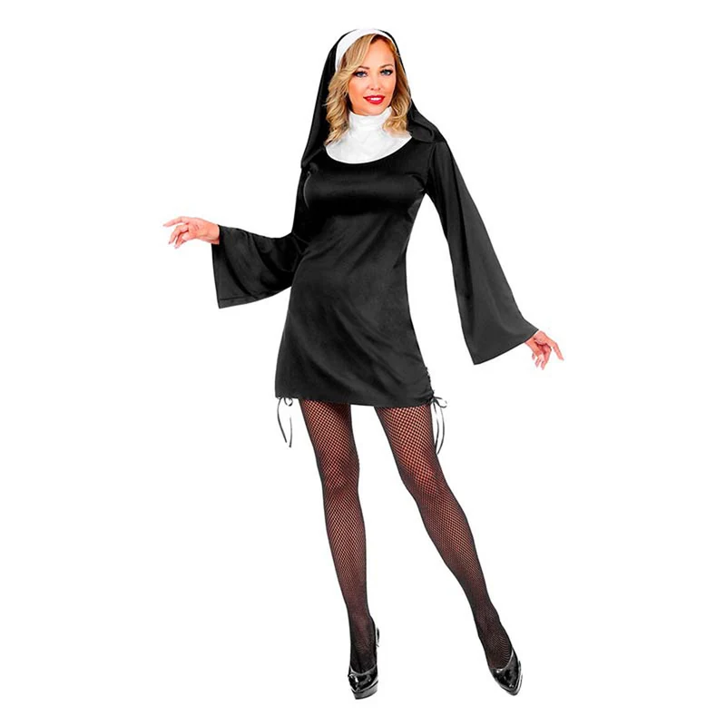 Kostüm Nonne für Damen | Kleid und Haube