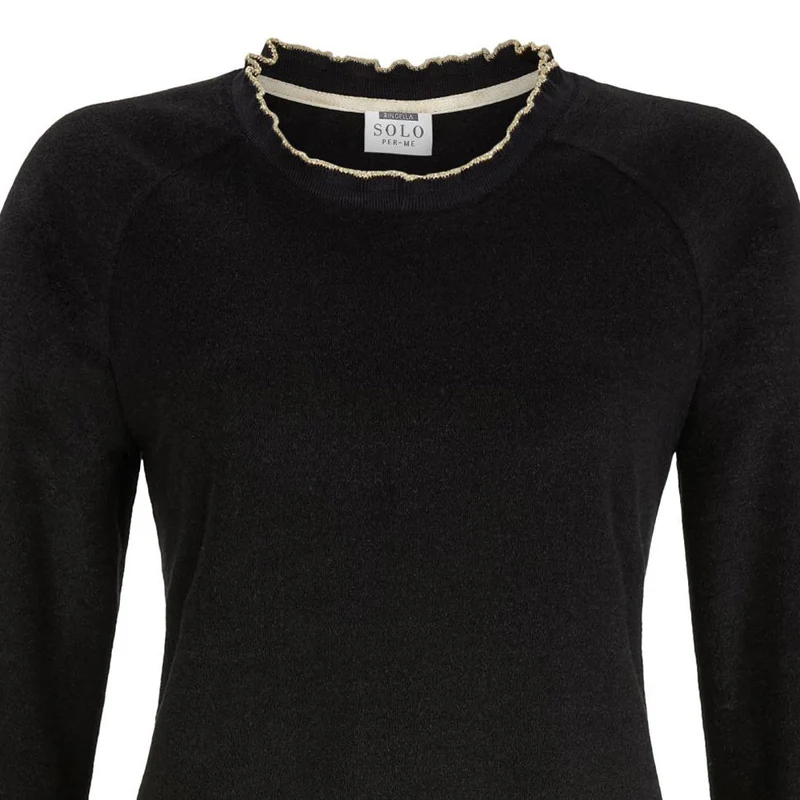 RINGELLA Damen Pullover aus Frotteeflausch 2538403 | Schwarz