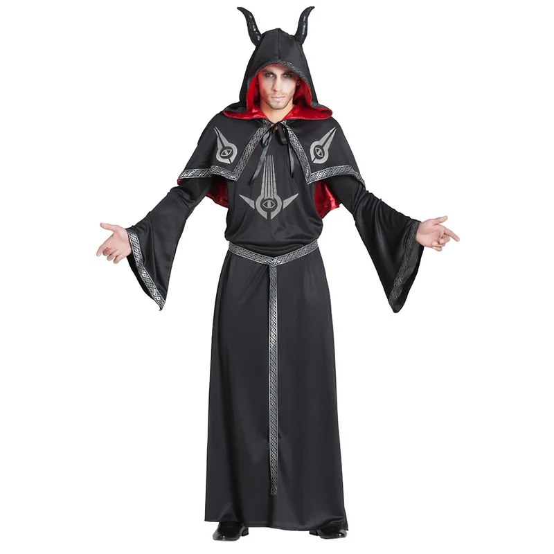 Dämon "Asmodeus" Halloween Kostüm für Herren | Schwarz