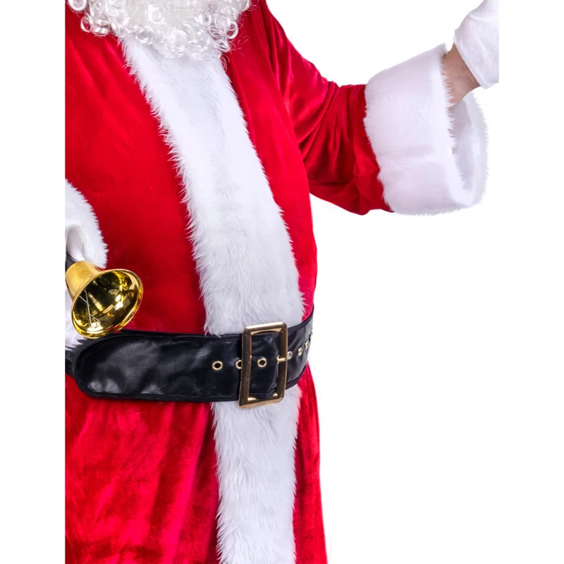 Nikolaus Weihnachtsmann Kostüm Set mit Mantel Mütze und Bart | Santa Weihnachten