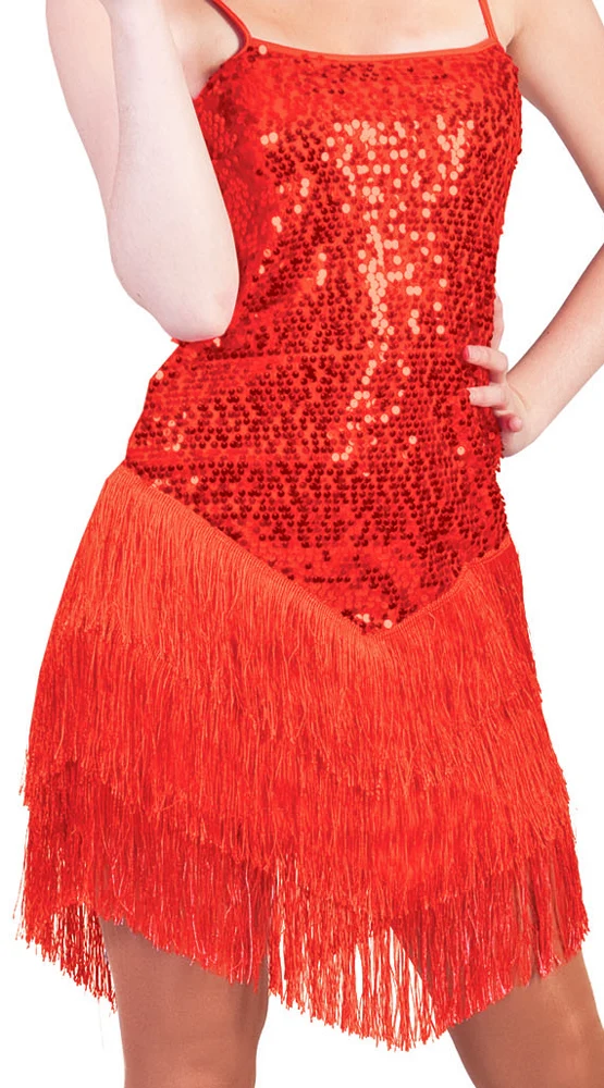 Charleston Kleid Marlene für Damen - Rot