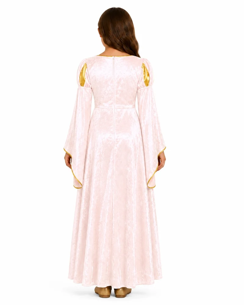 Burgfräulein Kostüm "Prinzessin Helena" für Mädchen | Rosa Gold