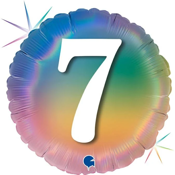 18"/Ø45cm Folienballon "Happy Colourful Rainbow" | 7