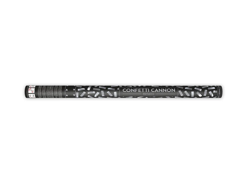 Konfettishooter Silber 80cm