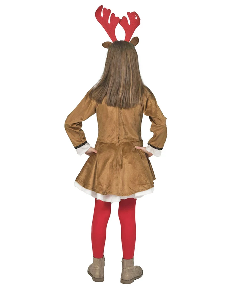 Rentier "Renda" Kostüm für Mädchen | Weihnachtskostüm
